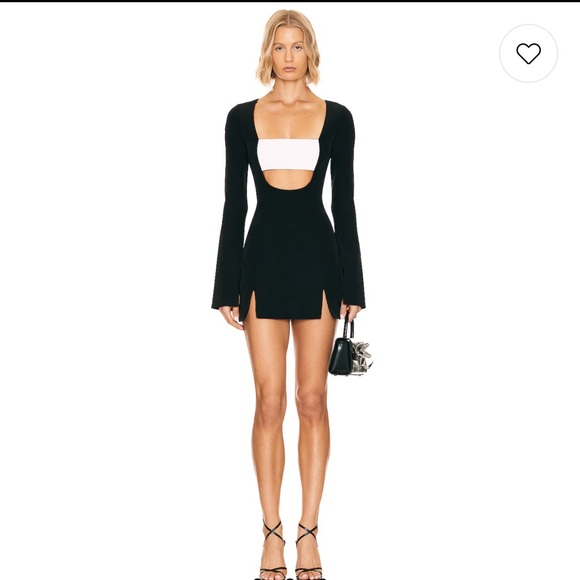 Lovers + Friends Black White Pierce Mini Dress